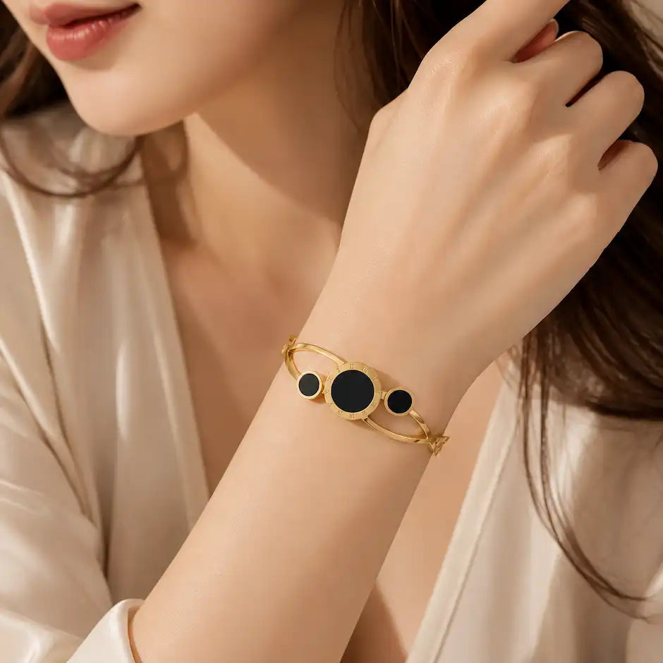 Midnight Orbit Roman Bracelet