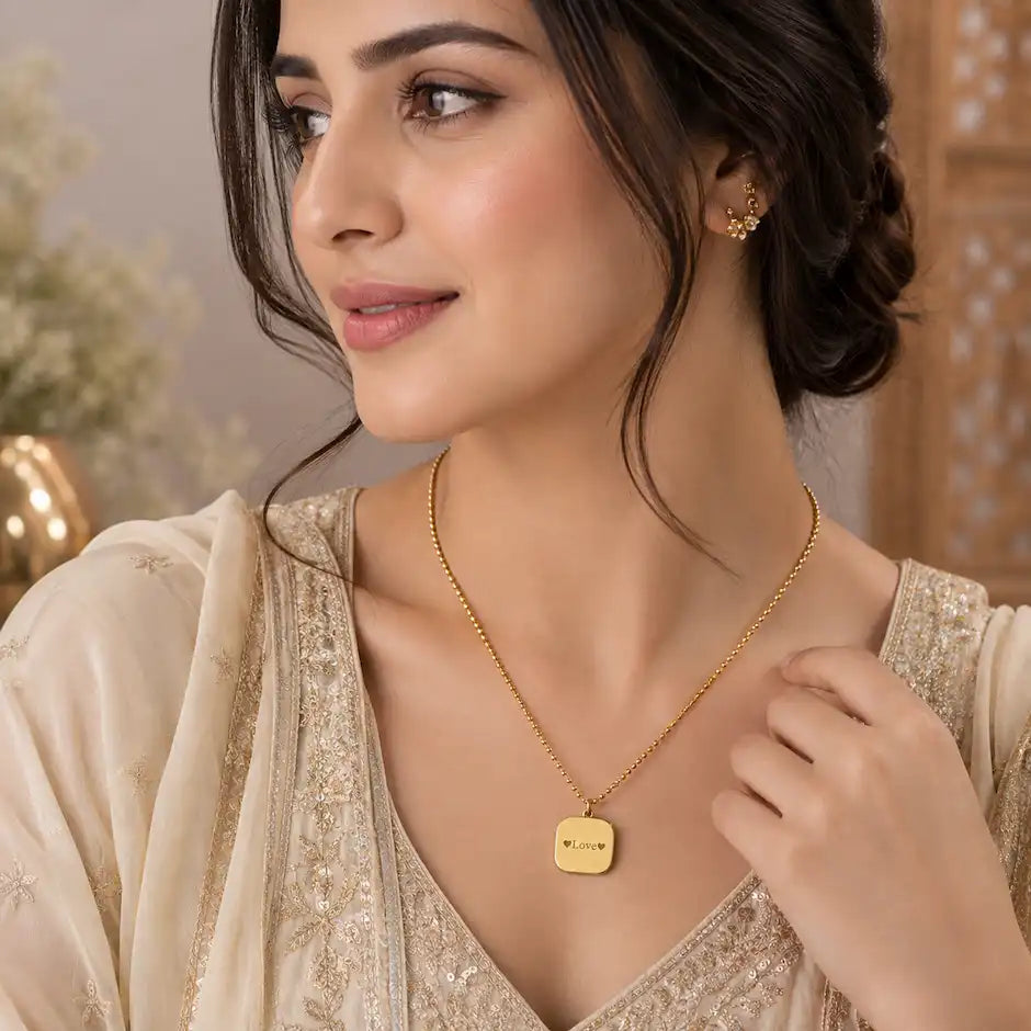 Love Charm Pendant Necklace