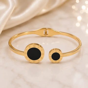 Eterna Noir Roman Cuff Bracelet