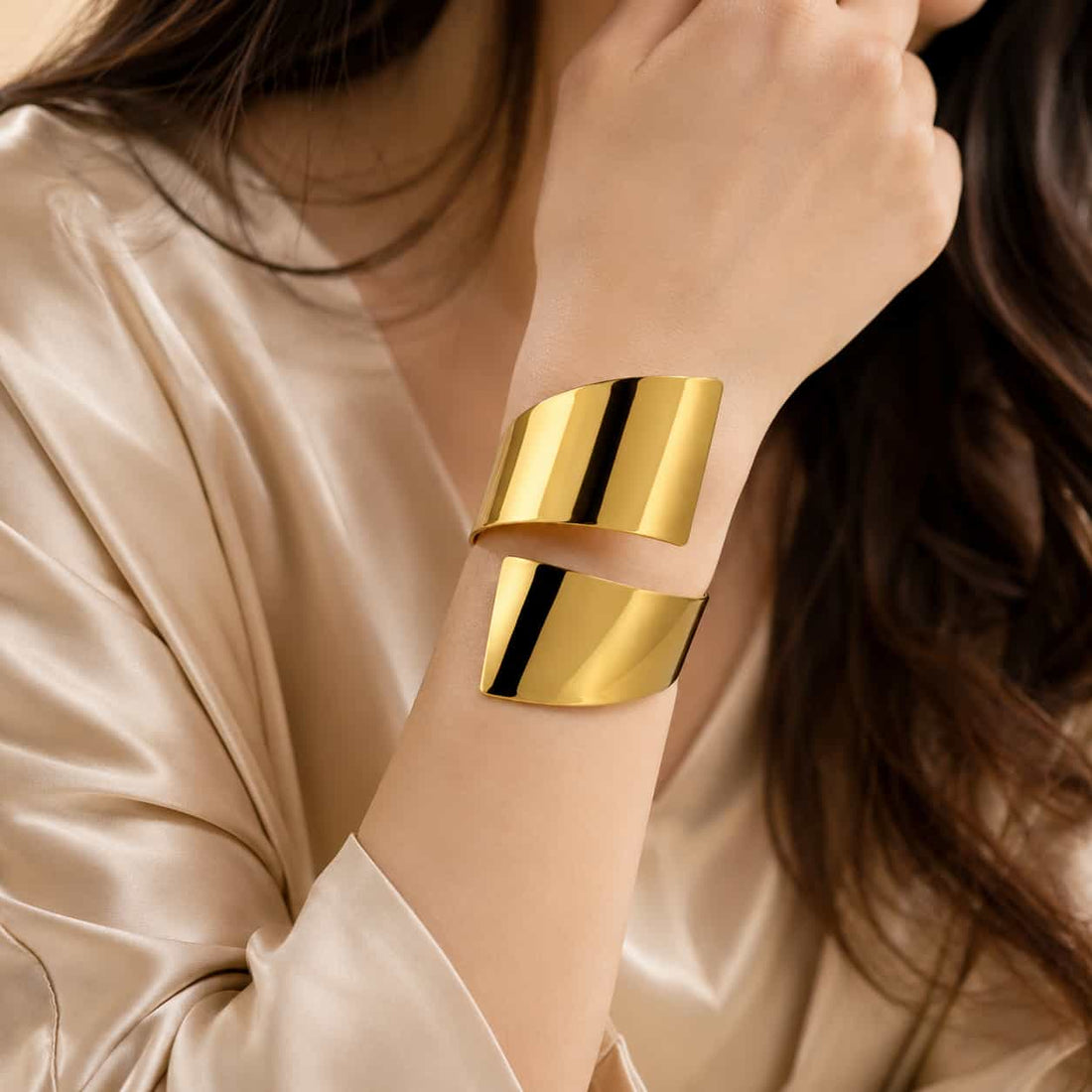 Aurora Sculpted Cuff Bracelet