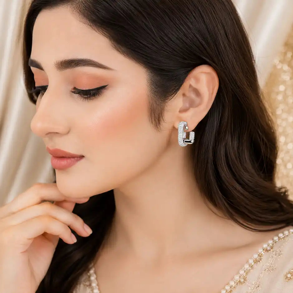 Infinity Link Stud Earrings