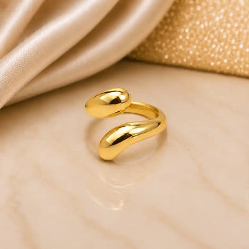 Elegant Sculptural Open Cuff Ring