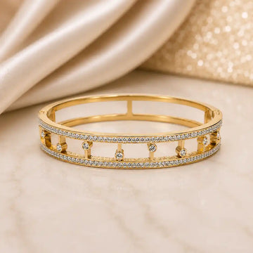Celeste Crystal Bangle Bracelet
