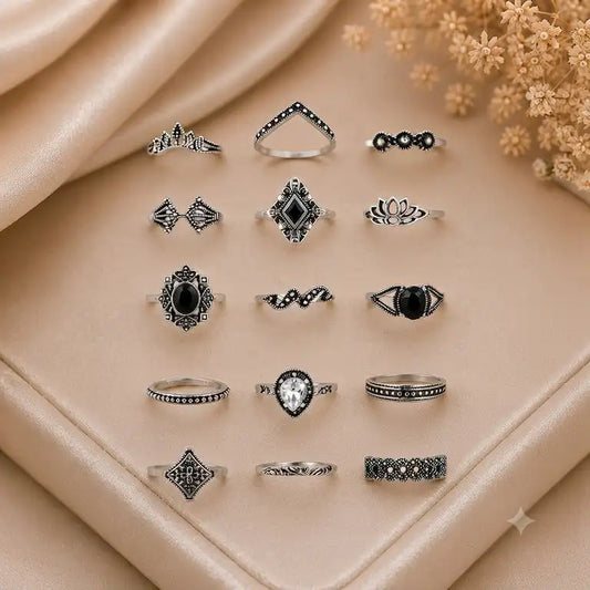 Vintage Noir Ring Collection