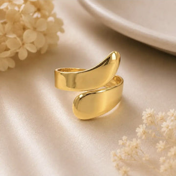 Golden Wave Cuff Bracelet